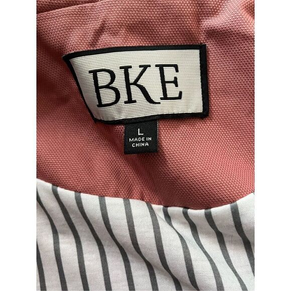 BKE Women's Large Withered Rose Pink Zip Snap Front Vest Jacket Utility Pockets - Picture 11 of 14